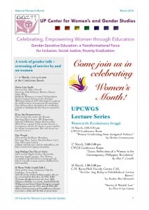 2016 UCWGS Women's month activities p 1