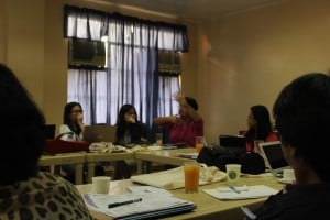 Prof. Judy M. Taguiwalo, UP CWS Director with some of the participants